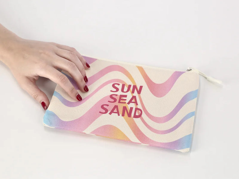 Beach Pouch Bag - SUN SEA SAND