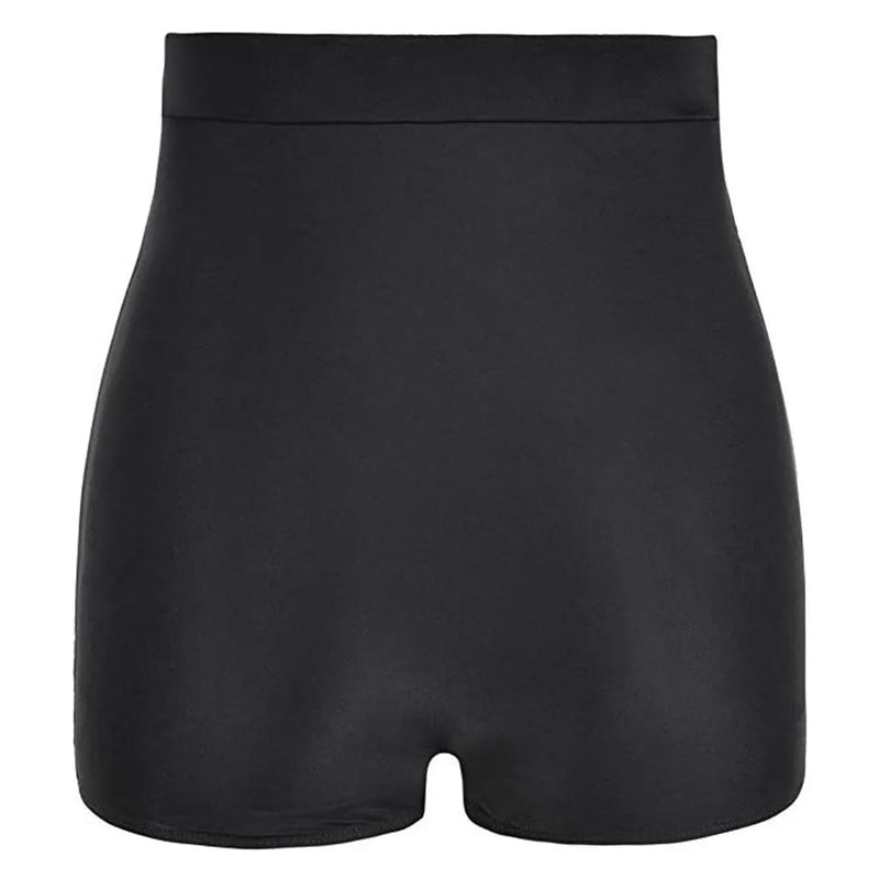 High Waisted Plus Size Ruched Boyleg Shorts