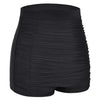 High Waisted Plus Size Ruched Boyleg Shorts