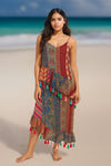 Printed Fun Tassels Dress