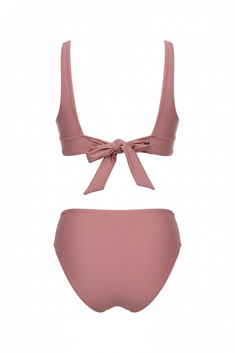 Boho Rhapsody Shirred Back Hipster Bikini Set