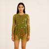 Botanical Embroidered Cover Up