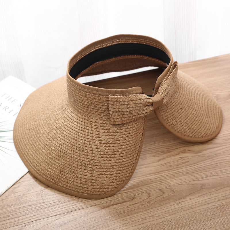 Wide Brim Roll-Up Straw Hat