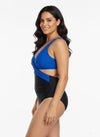 Carly Colorblock Cutout Plus Size Swimsuit
