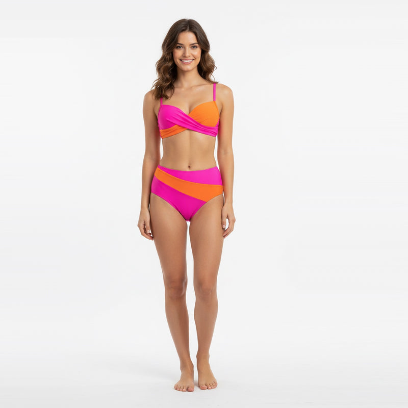 Carnival Vibes Colour Block Bikini Set
