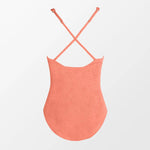 Textured V Neck Shirring Monokini