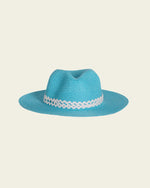 Fedora Straw Hat - Blue