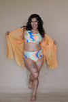 Sunset Slice Plus Size Shirt Coverup