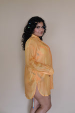 Sunset Slice Plus Size Shirt Coverup