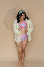 Zesty Lime Plus Size Shirt Coverup