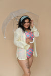 Zesty Lime Plus Size Shirt Coverup