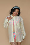 Zesty Lime Plus Size Shirt Coverup