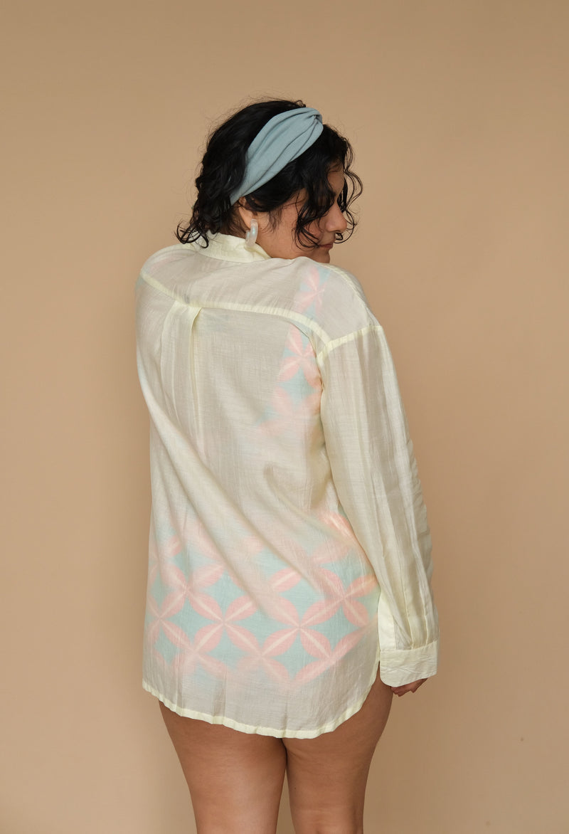 Zesty Lime Plus Size Shirt Coverup
