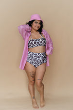 Bubblegum Pink Plus Size Shirt Coverup