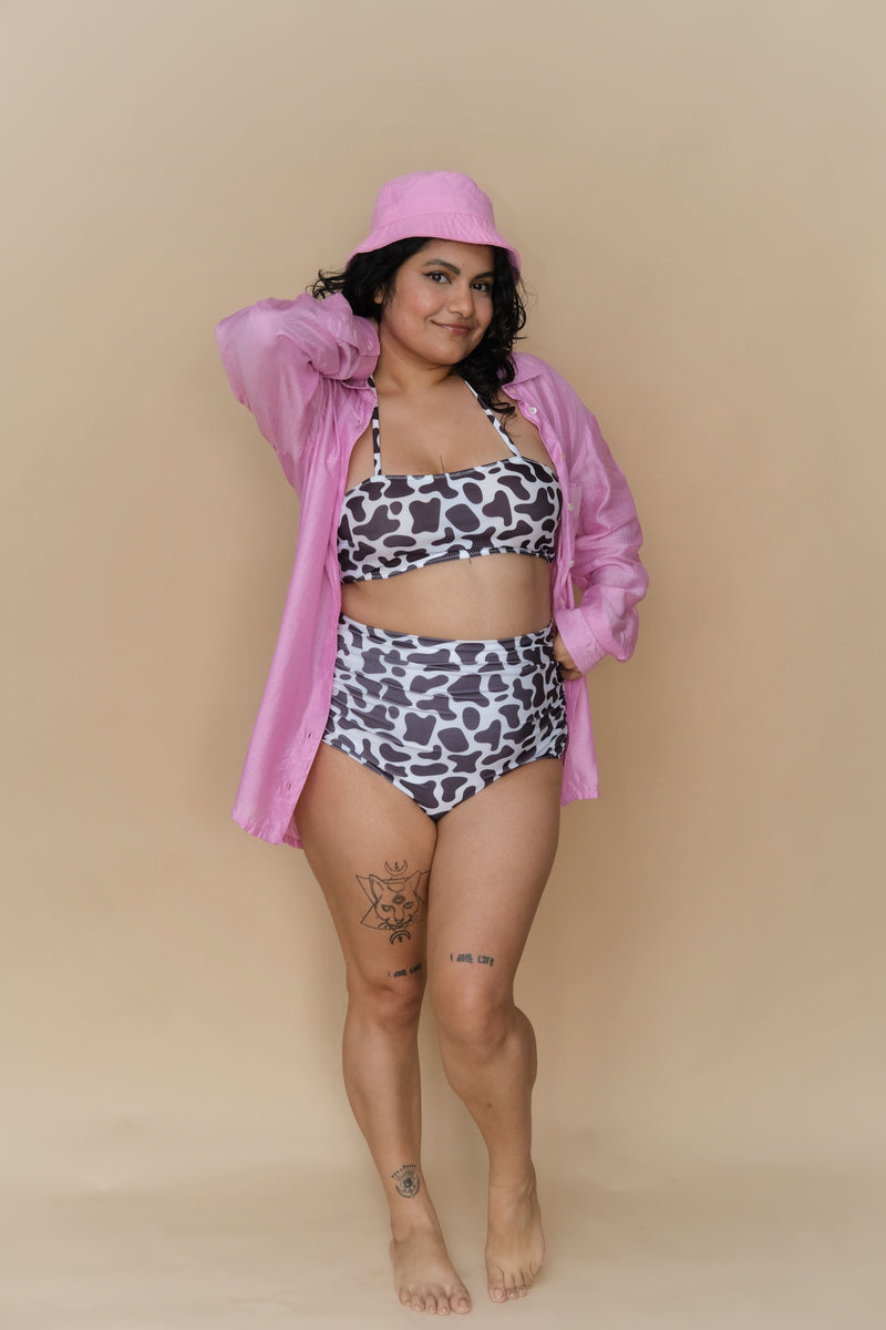 Bubblegum Pink Plus Size Shirt Coverup