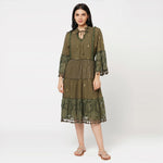 Dolce Vita - Midi In Olive Green