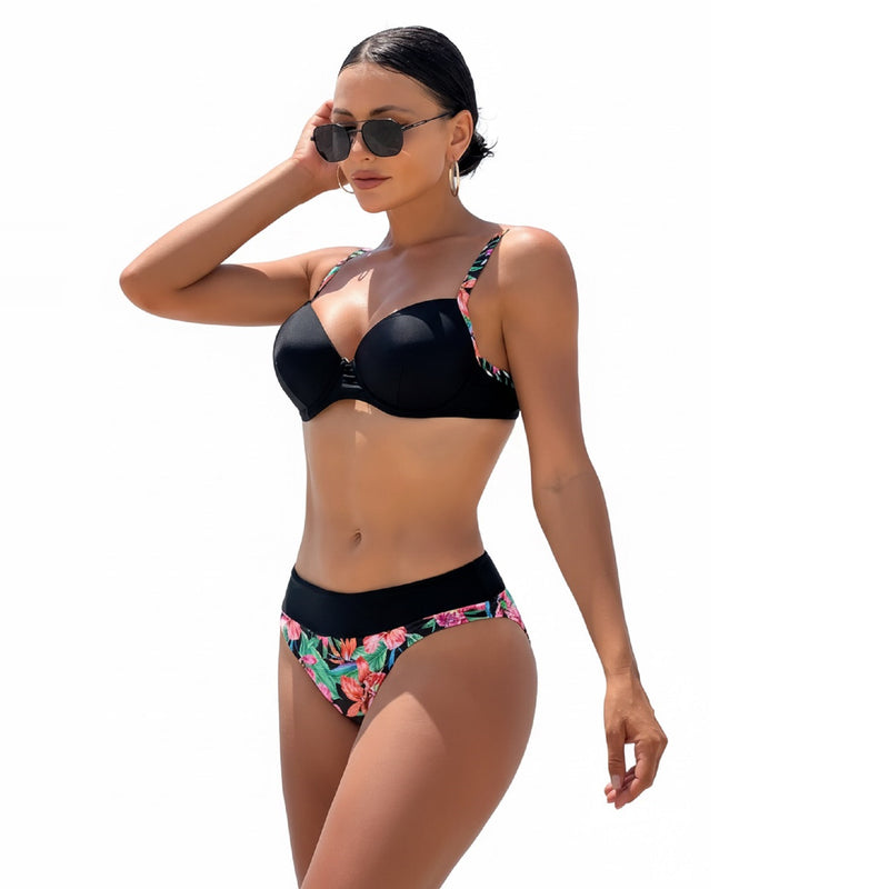 Floral Print Bikini Set
