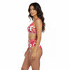 Floral Scoop Neck High Waist Bikini Set