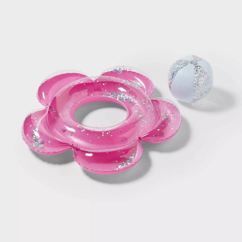 Flower Tube and Beach Ball Set (Pack of 2)