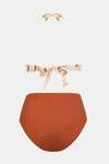 Floral Halter High Waist Bikini Set