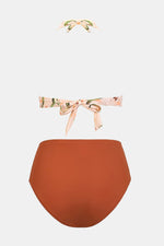 Floral Halter High Waist Bikini Set