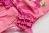 "Little Princess" Slogan Flamingo Print Ruffle Swimsuit