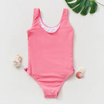 "Little Princess" Slogan Flamingo Print Ruffle Swimsuit