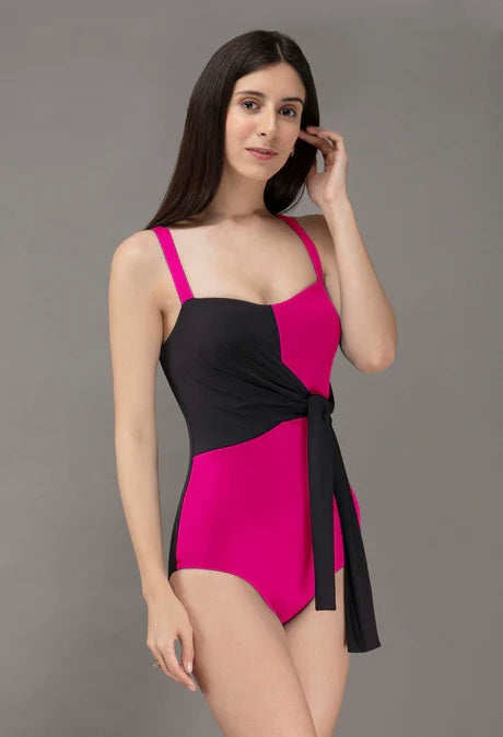 Hot Pink Tie up Swimsuit