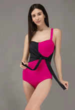 Hot Pink Tie up Swimsuit