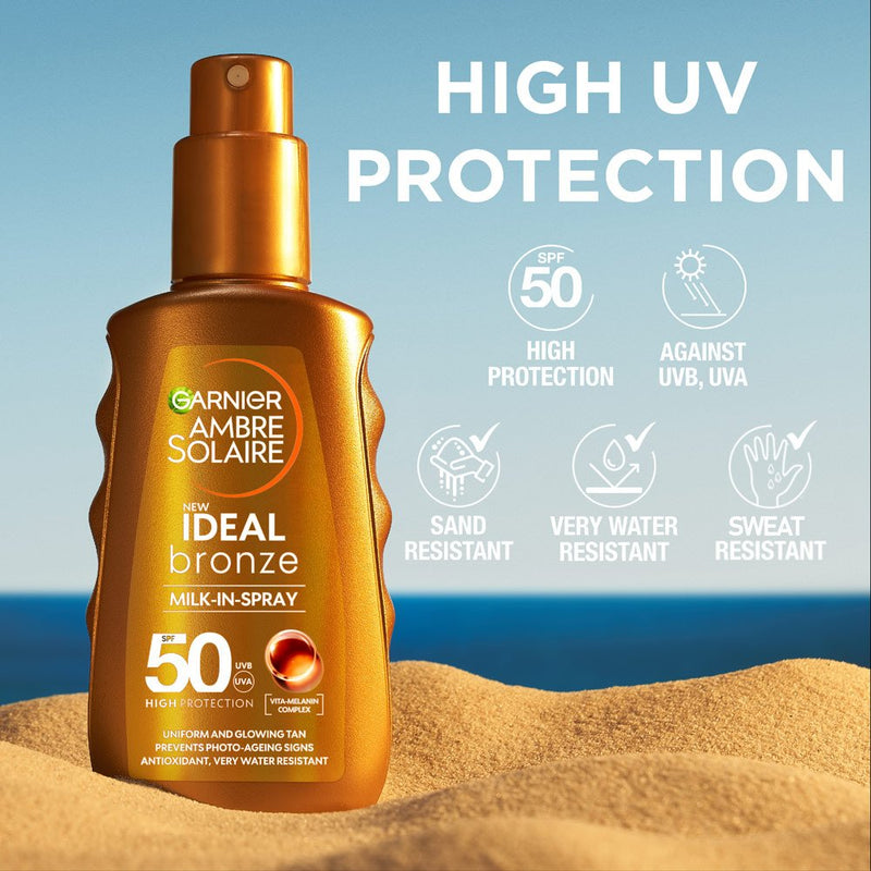 Garnier Ambre Solaire Ideal Bronze Milk-In Spray SPF50 150ml