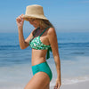 Reversible Twist Front Self Tie Mid Rise Bikini Set