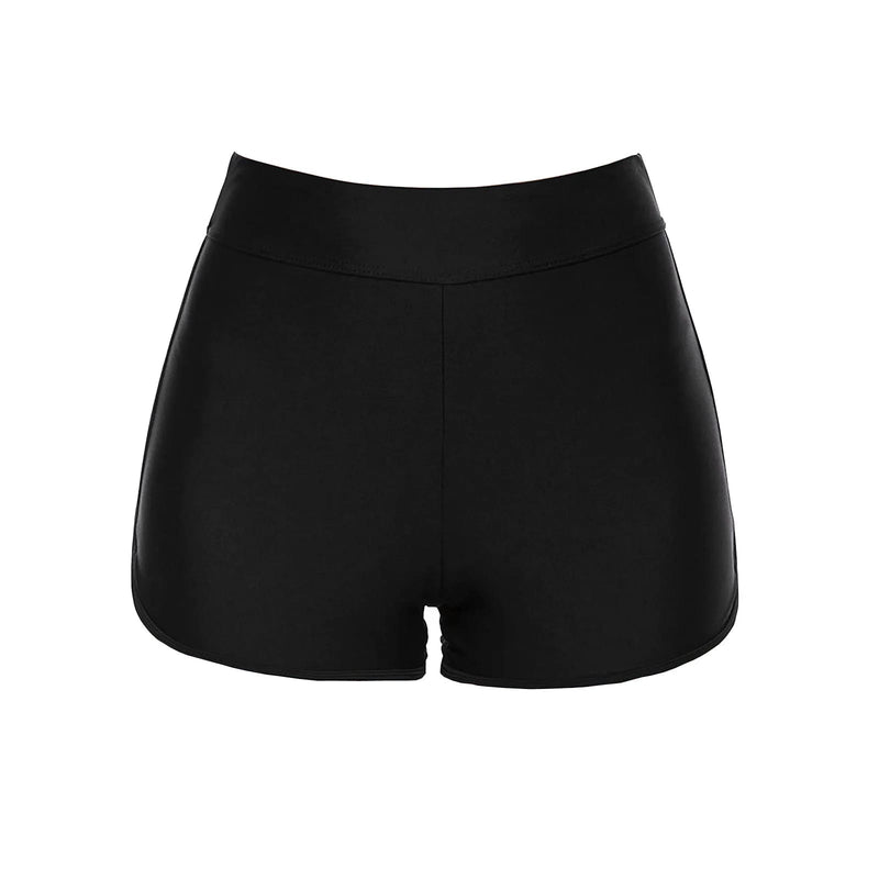 High Waisted Plus Size Swim Shorts