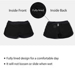 High Waisted Plus Size Swim Shorts