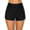 High Waisted Plus Size Swim Shorts