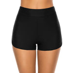 High Waisted Plus Size Swim Shorts