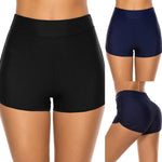 High Waisted Plus Size Swim Shorts