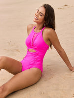 High Neck Tummy Control One Piece