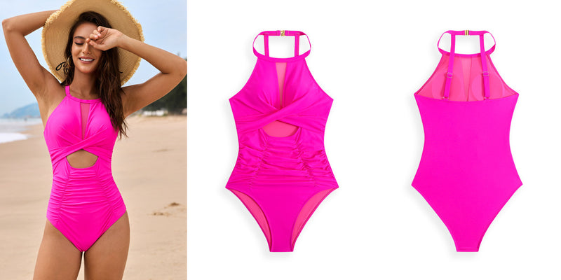 High Neck Tummy Control One Piece