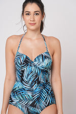 SoulCal Palm Print Cupped Swimsuit