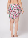 Mix Leaf Print Pareo with Tassels