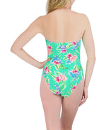 Green Knot Front One Piece