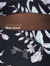 Floral Print V-Neck Plus Size One Piece