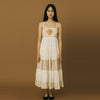 Beige White Maxi