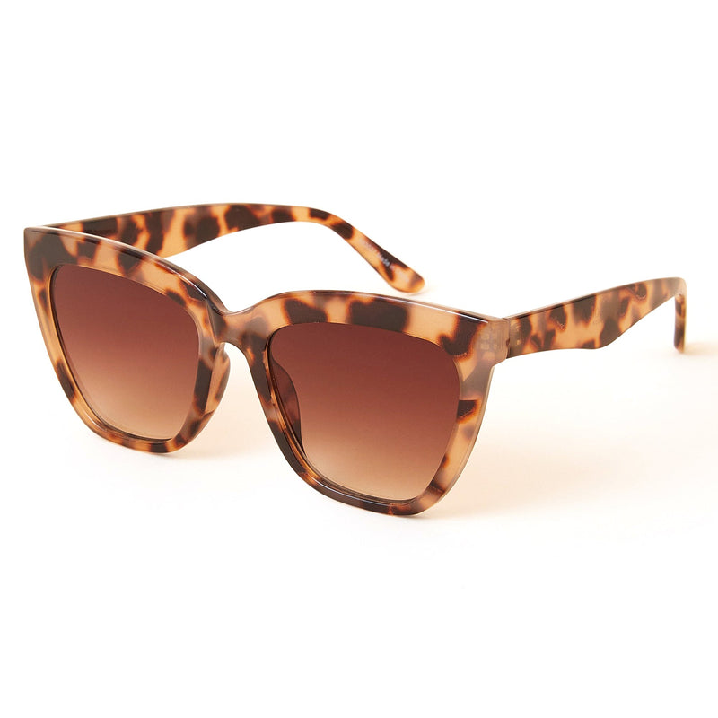 Brown Chunky Cateye Sunglasses