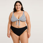 Knotted Tank Low Waist PLUS SIZE Bikini Set