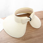 Wide Brim Roll-Up Straw Hat