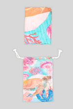 Rainbow Reef Suede Beach Towel