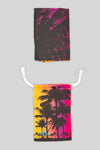 Sundowner Print Suede Beach Towel