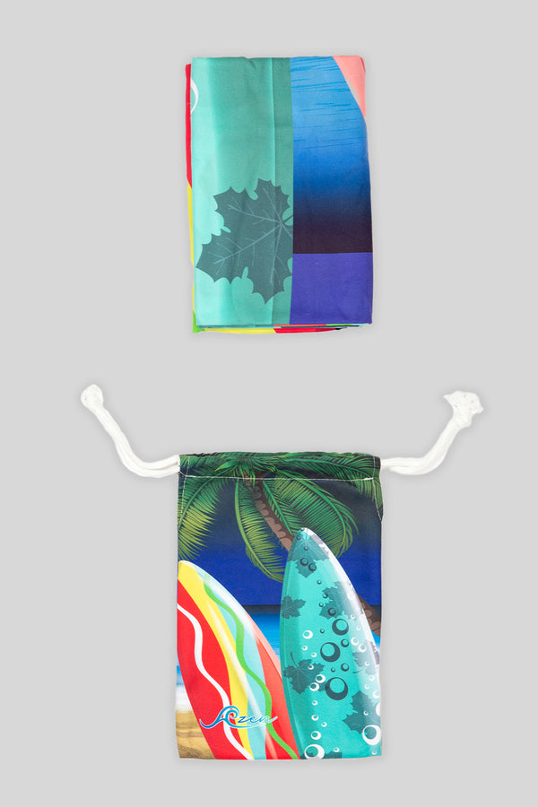 Sunny Surfer Suede Beach Towel