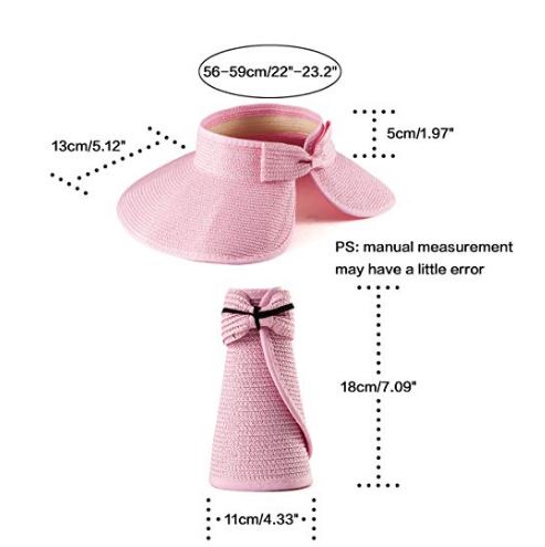 Wide Brim Roll-Up Straw Hat